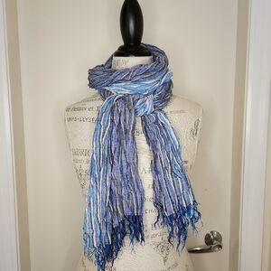 Stripe Lightweight Cotton Scarf